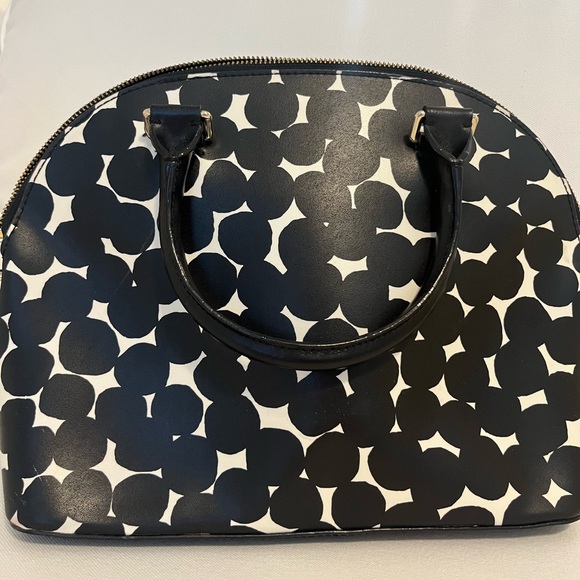 Kate Spade Black and White Polka Dot Dome Satchel - Picture 2 of 5